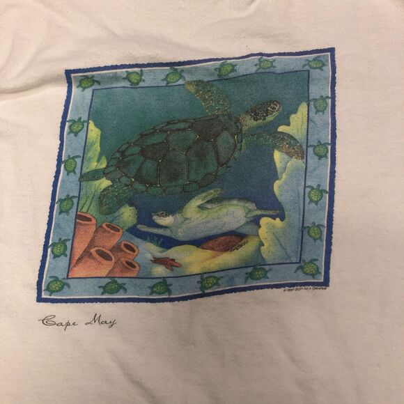 Vintage Soft as a Grape 1997 Cotton T-Shirt Tee Size Large Cape May White B256 5 - Picture 13 of 16